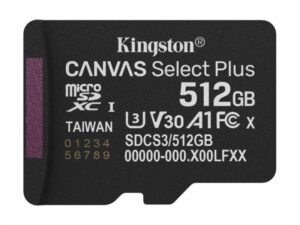 KINGSTON Memorijska kartica U3 V30 microSDXC 512GB Canvas Select Plus G3 150R SDCS3/512GBSP