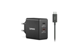 LENOVO Dual USB-C 65W GaN punjač crni
