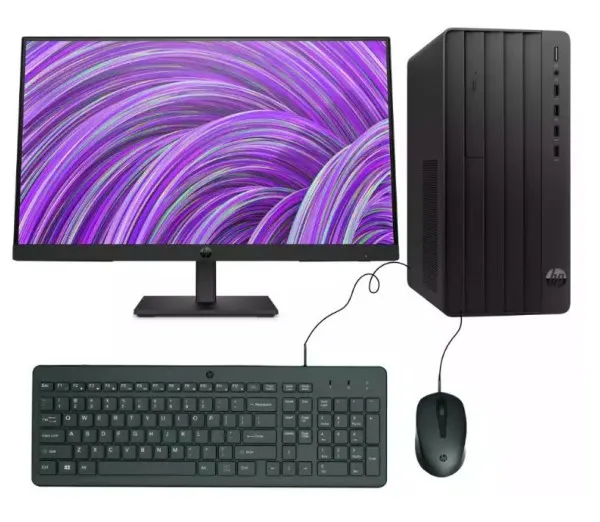 HP 290 G9 TWR i7-14700/16GB DDR4/M.2 1TB/180W/M+T/DVD-RW/HP S3 Pro 22′ C80WWAT