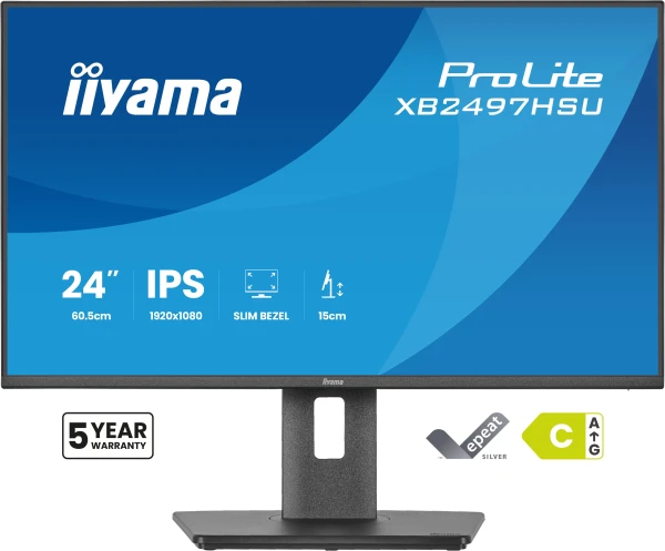 Monitor 24′ Iiyama XB2497HSU-B1 IPS 1920×1080/120Hz/4ms/HDMI/DP/USB/pivot/zvucni