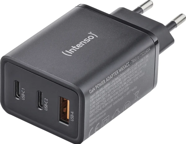 Intenso Power Adapter W65ACC GaN Black