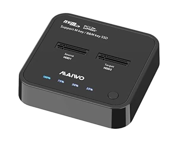 SSD docking station MAIWO K3016P2 USB-C – 2 x M.2/NvMe/Clone