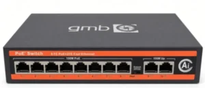 GMB POE Switch FS1010P,IEEE802.3af/at, 8 PoE 10/100M, 2 UP-link 100/100M, 52V 120W,30W/PoE,VLAN 250m
