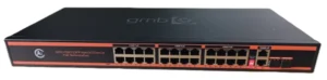 POE-FS1024PS2 GMB Switch, IEEE802.3af/at 24 PoE 10/100M, 2 UP-link 100/1000M +2 SFP