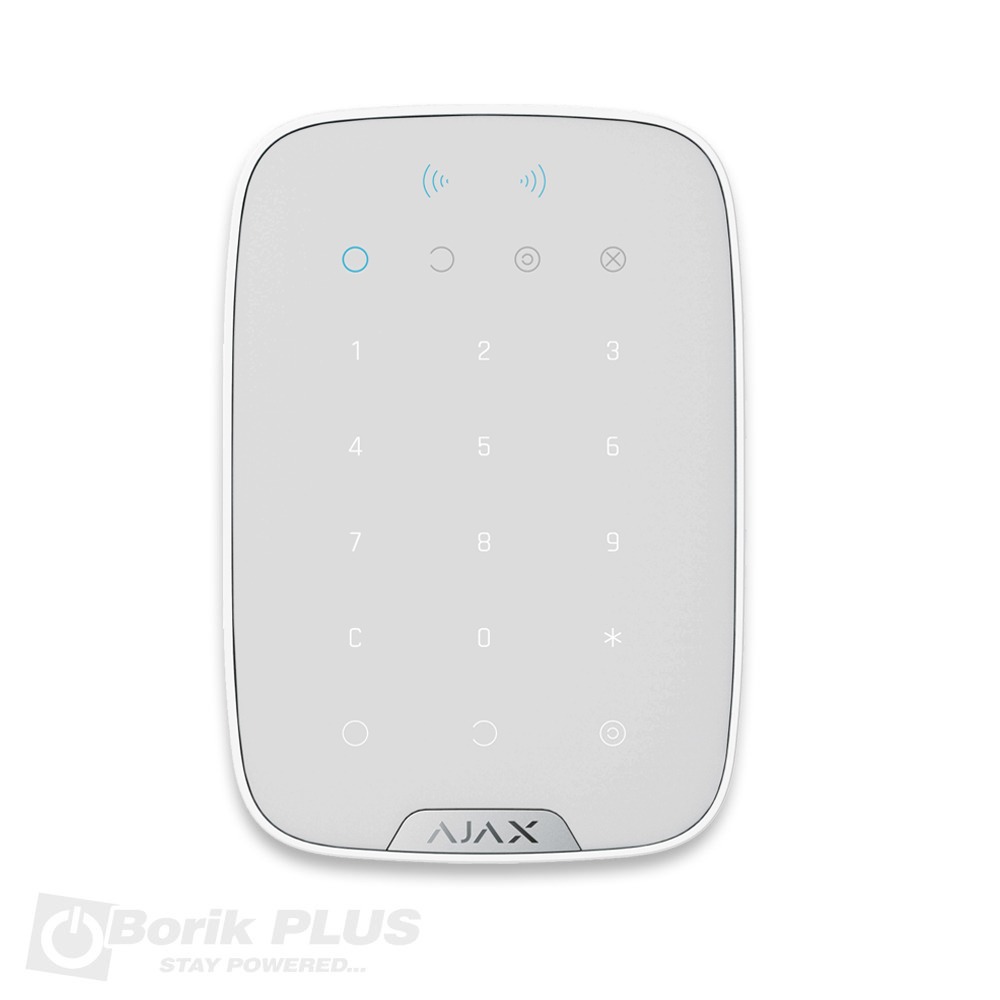 AJAX Keypad PLUS WH bežična tastatura BELA