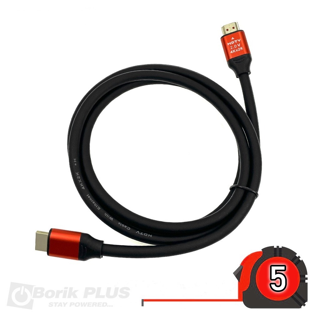 HDMI na HDMI kabl 5 metara bakar 4K