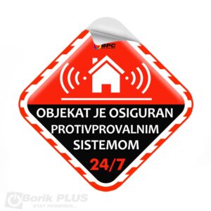 Samolepljiva nalepnica za ALARM unutrašnja