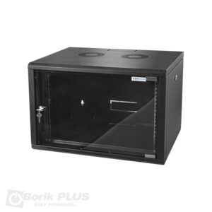 Rek orman 7U 19' 450mm CRNI sa stranicama