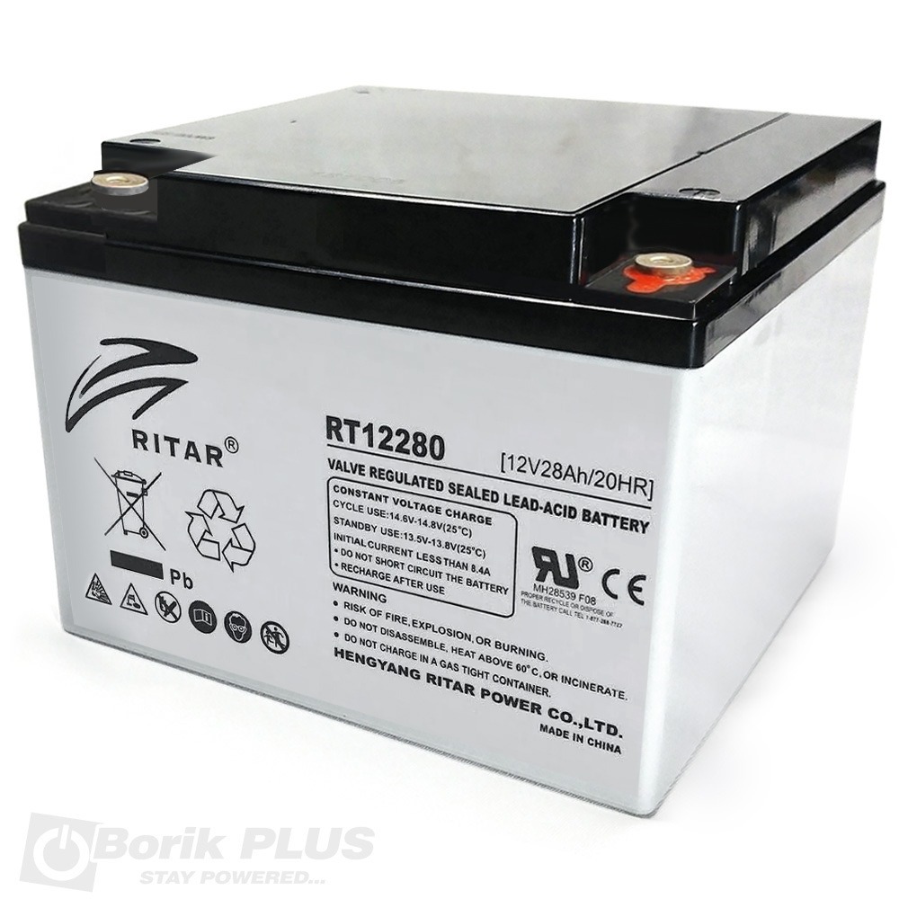Ritar RT12280 Olovna VRLA baterija 12V 28Ah