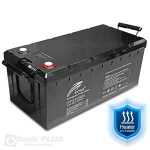 LFP 12V 200Ah Litijumska baterija sa grejačem 12.8V 200Ah