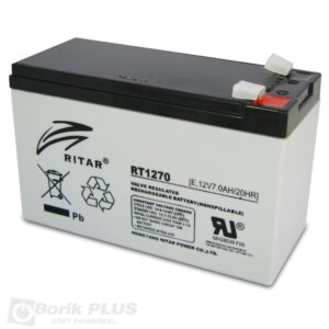 Ritar RT1270 Olovna VRLA baterija 12V 7Ah F2 Ritar RT1270 Olovna VRLA baterija 12V 7Ah F2