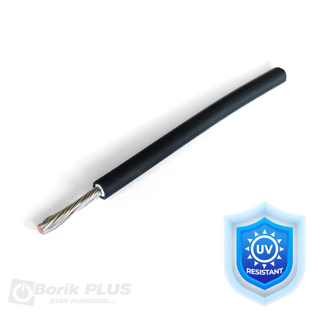 Solarni kabl 6mm licnasti CRNI UV