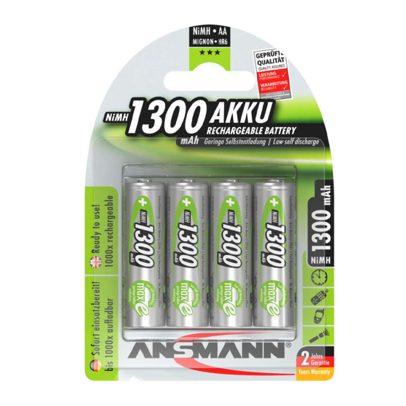 ANSMANN Baterija 1.2V 1300mAh AA NiMH blister 4kom