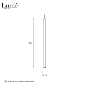 ARIA 64 VISILICA LED 4W 3000K BELA