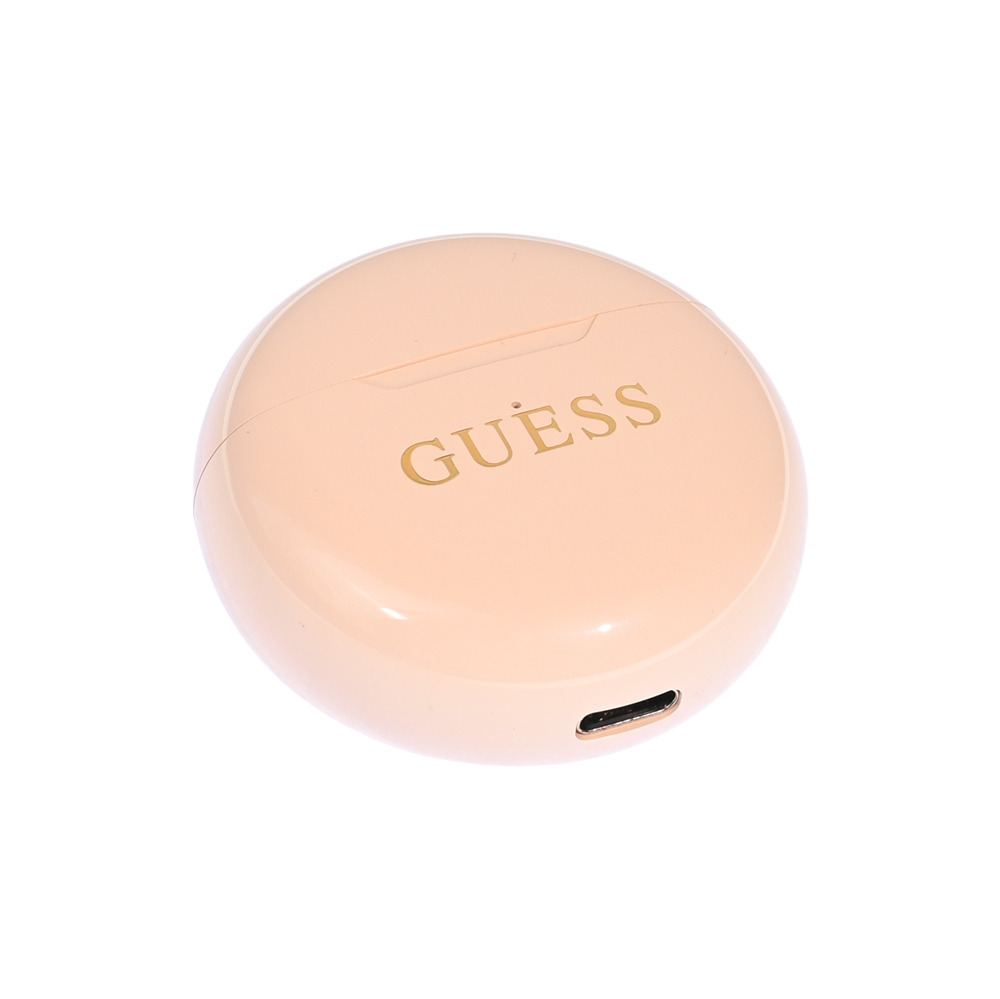 Bluetooth slusalice Guess TWS Small Round Gold Classic Logo print bez (GUTWSH1HGCDE)