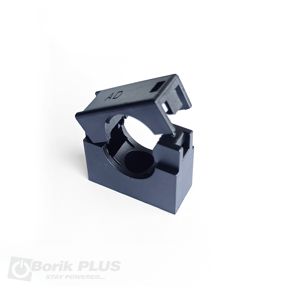 Držač plastičnog bužira prečnika 10mm, CRNI