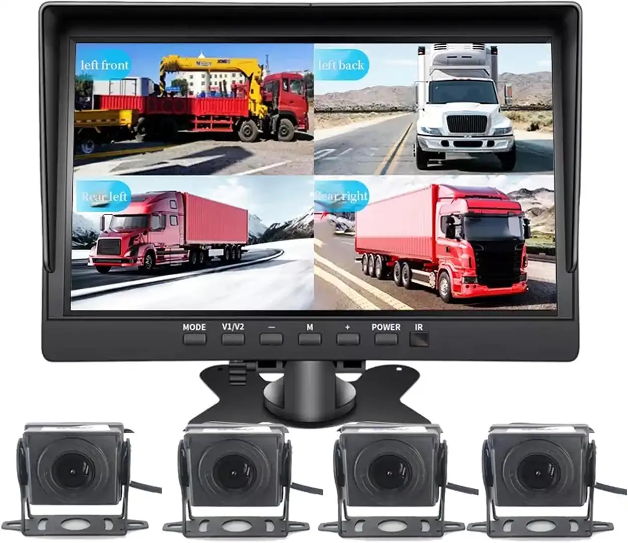Monitor za KamionBUS 10.1 AHD 1024*600 + 4 x AHD Rikverc Kamere MK-KT1012HD