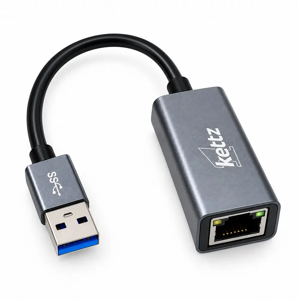 Kettz USB 3.0 to RJ45 KT-AU108 1000Mbps Gigabit Network Card Adapter