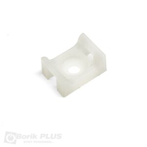 Plastični nosač za vezice širine do 4mm sa rupom, 100 kom