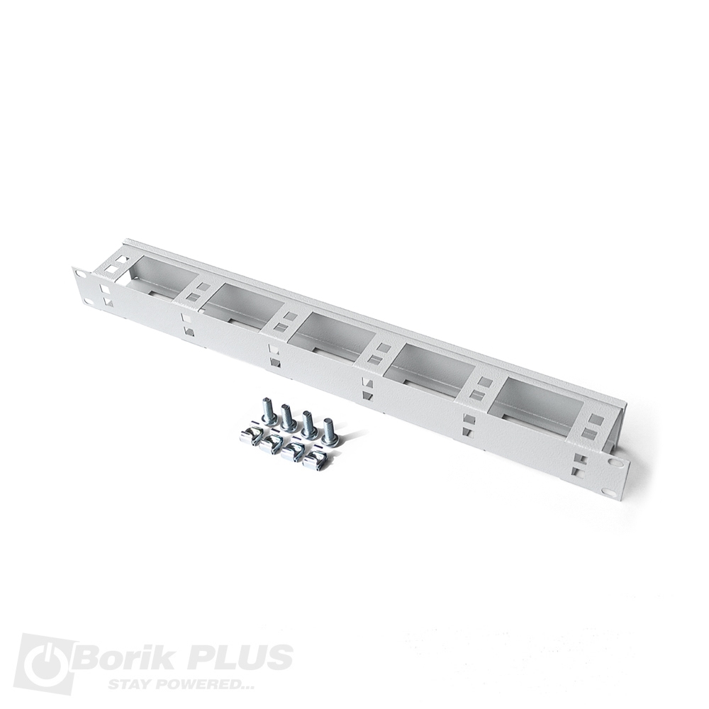 Horizontalni organizer kablova za rek 19′ BELI