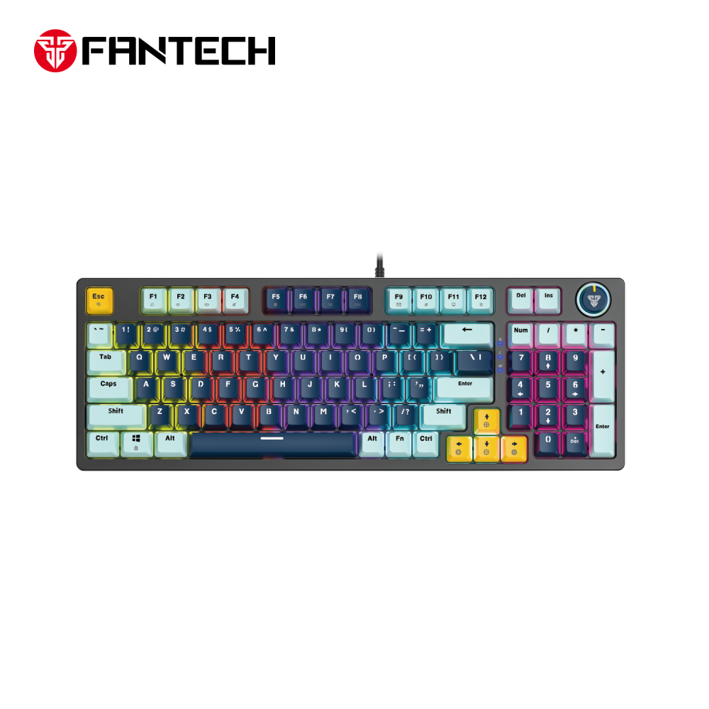 Tastatura Mehanicka Gaming Fantech MK890V2 RGB Atom MK96 Navy (Rosie switch)