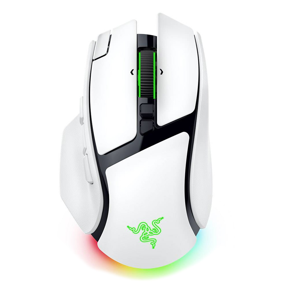 Basilisk V4 Pro – Ergonomic Wireless Gaming Mouse – White Edition