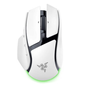 Basilisk V4 HyperSpeed - Ergonomic Wireless Gaming Mouse - White Edition