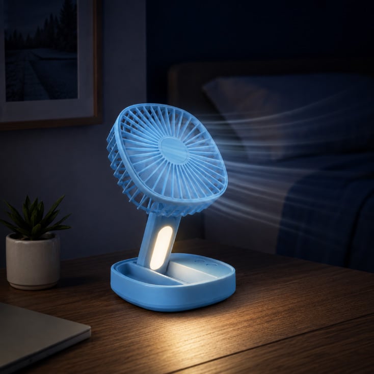 PROSTO plavi stoni USB mini ventilator