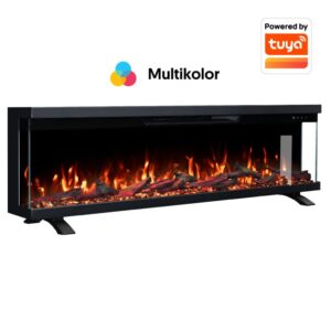 PROSTO smart elekt. panorama 60' 3u1 kamin 1800W