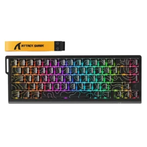 Bežična gaming tastatura Attack Shark  X68Pro HE Magnetic Swith/8KHz/TriMode/RT/SnapTap/Black cont