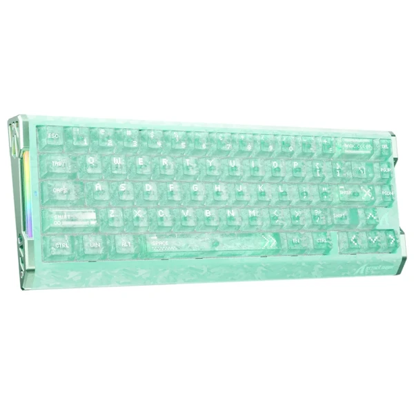 Bežična gaming tastatura Attack Shark R68HE Magnetic Switches/RT/Snap Tap/DKS/MT/TGL/Lake Green