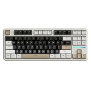 Bežična gaming tastatura Attack Shark X87 Mehanička/TriMode/4000mAh/Hot Swap/Cheese White