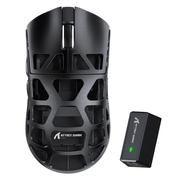 Bežični gaming miš Attack Shark R3 PAW3395/Magnesium/Superlight/8KHz Pooling/Black