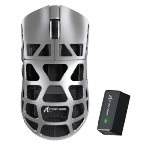 Bežični gaming miš Attack Shark R3 PAW3395/Magnesium/Superlight/8KHz Pooling/Silver Gray