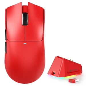 Bežični gaming miš Attack Shark X11 PAW3311/22000 DPI/TriMode/Red + Charging Dock