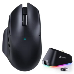 Bežični gaming miš Attack Shark V6 PAW3311/25000 DPI/Omron Switches/Black + Charging Dock