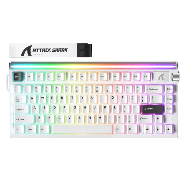 Gaming tastatura Attack Shark R85HE Magnetic Switches/8KHz/RT/Snap Tap/DKS/MT/TGL/Starry White