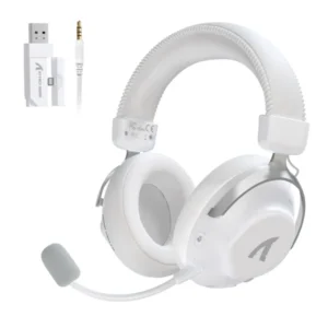 Bežične gaming Slušalice Attack Shark L50Pro 53mm/7.1 Surround/TriMode/1100mAh/Aluminium/White