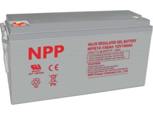 NPP NPG12V-150Ah, Gel battery, C20=150AH, T16, 485*172*240*240, 38,5KG, Light grey