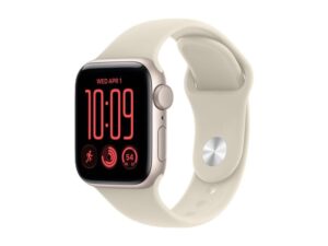 APPLE Watch SE 3 GPS 40mm Starlight Aluminium Case with Sand Sport Band - S/M (MJKR4RK/A)