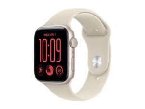 APPLE Watch SE 3 GPS 44mm Starlight Aluminium Case with Sand Sport Band - S/M (MJL34RK/A)