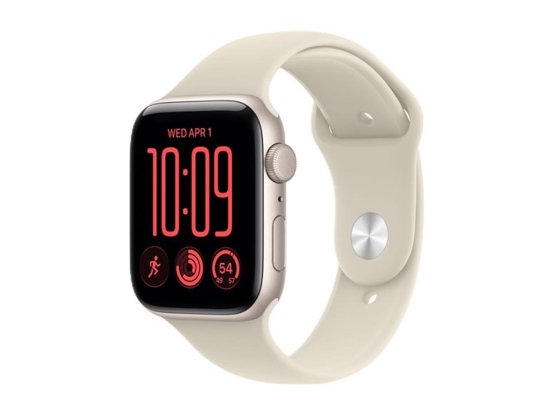 APPLE Watch SE 3 GPS 44mm Starlight Aluminium Case with Sand Sport Band – S/M (MJL34RK/A)