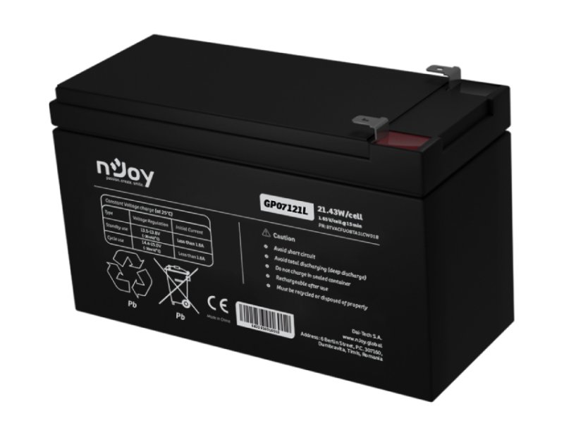 NJOY GP07121L baterija za UPS 12V 5Ah (BTVACFUOBTA1LCW01B)