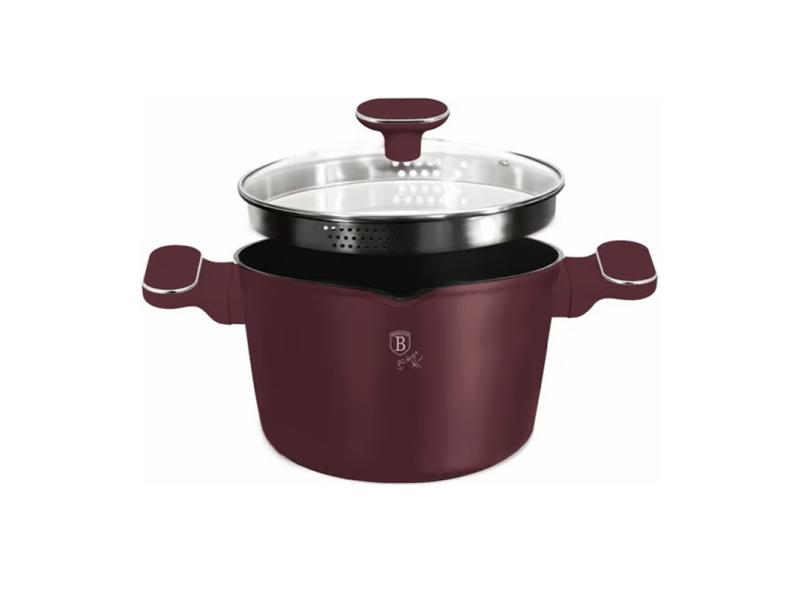 Berlinger Haus ŠERPA ZA KUVANJE TESTA SA POKLOPCEM 24CM 6L Leonardo Neo Collection BH-8437S