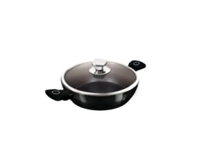 KAUFMAX ŠERPA PLITKA SA POKLOPCEM 28CM Black Vantage Collection KM-0162