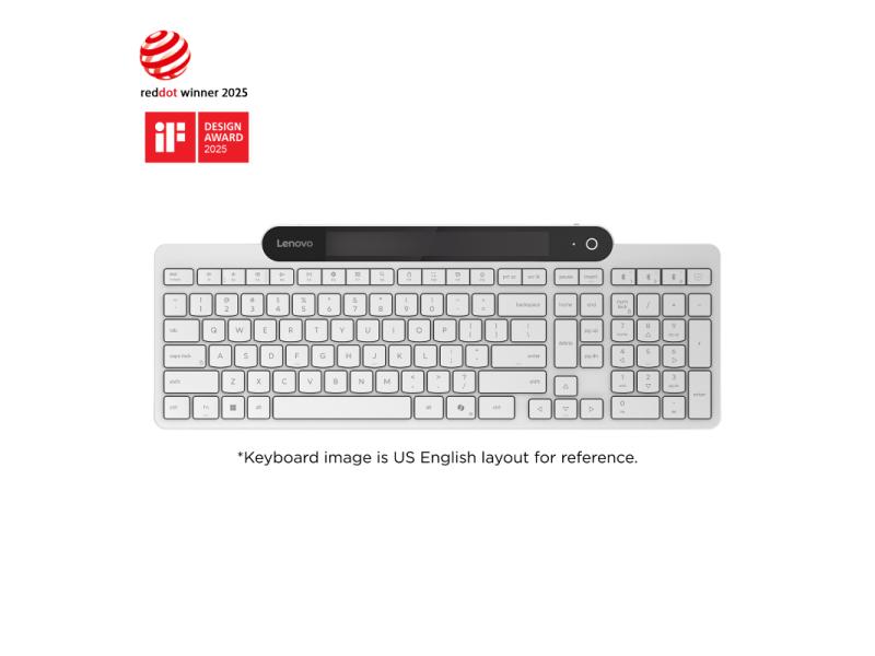 LENOVO 800 Self-Charging Bluetooth Keyboard-Greek 319 (GY41R69591)