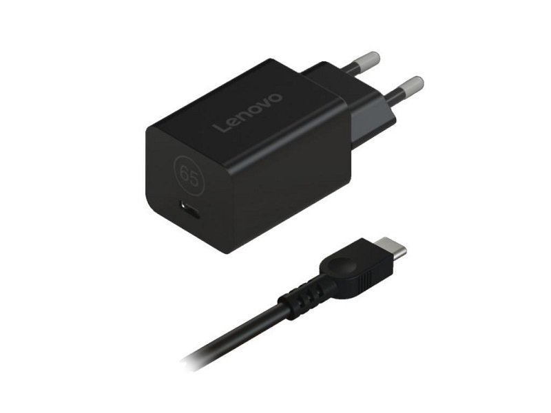 LENOVO GaN Nano USB-C 65W punjač, crni (G0A6GN65EU)