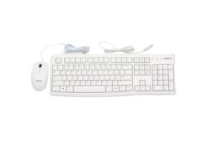 LOGITECH MK120 Desktop USB US tastatura + USB miš, Bela boja
