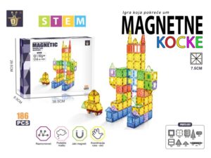 CLASSIC WORLD Magnetni konstruktor Robot 186 delova ST0734771B Magnetne kocke