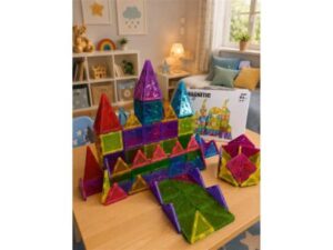CLASSIC WORLD Magnetni konstruktor Dijamantski zamak 140 delova ST0734727B Magnetne kocke
